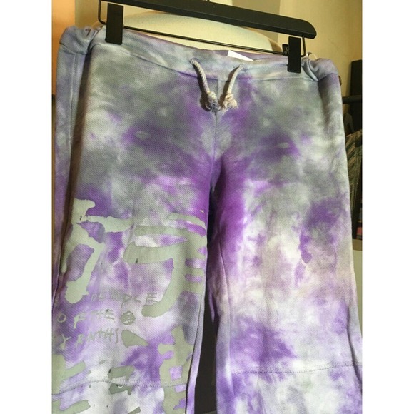 he People of the Labyrinths Tie Dye Purple Sweatpants - Picture 6 of 12